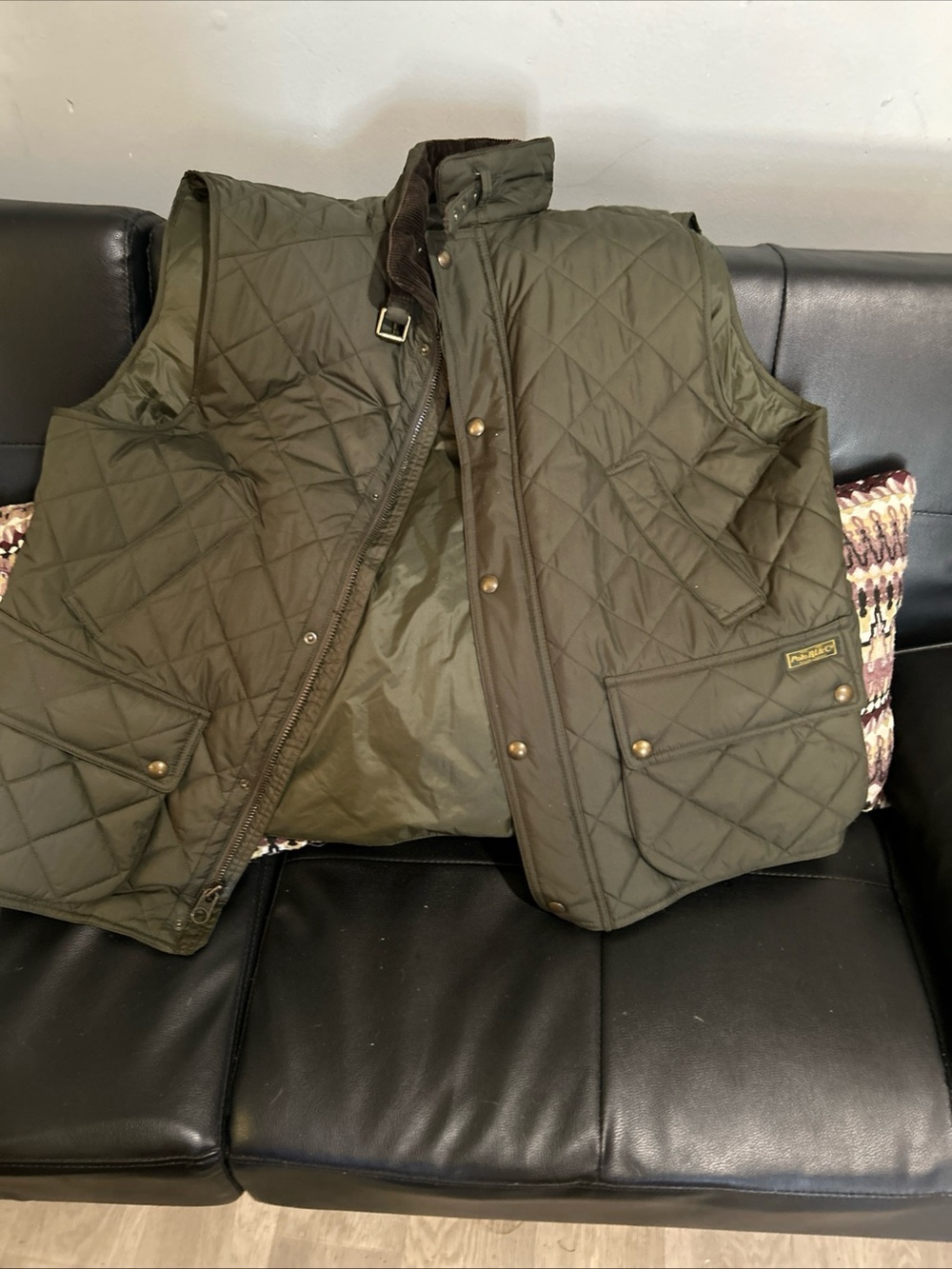 Vintage polo/rl &co quilted vest